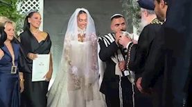 עדן פינס ואושר כהן בחופה, צילום: שירן מועלם